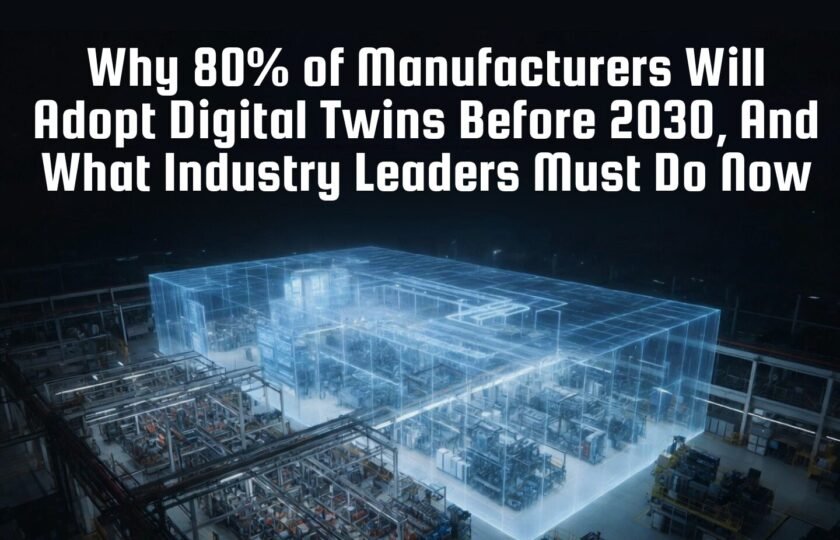 Why 80% of Manufacturers Will Adopt Digital Twins Before 2030, And What Industry Leaders Must Do Now