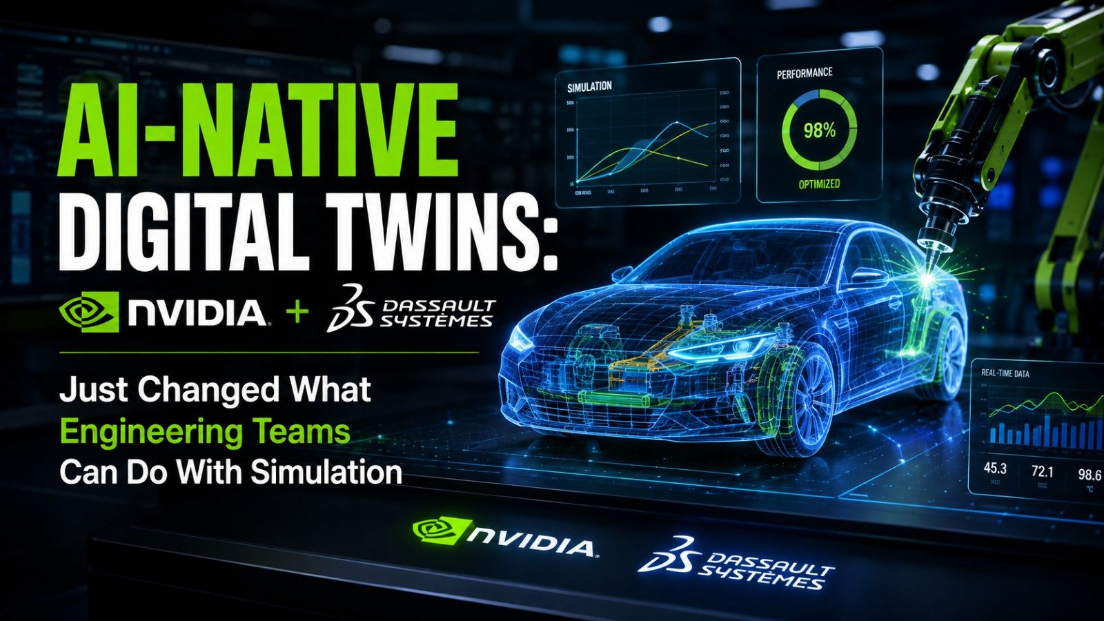 AI-Native Digital Twins: NVIDIA + Dassault Systèmes Are Turning Simulation Into an AI Engineering System